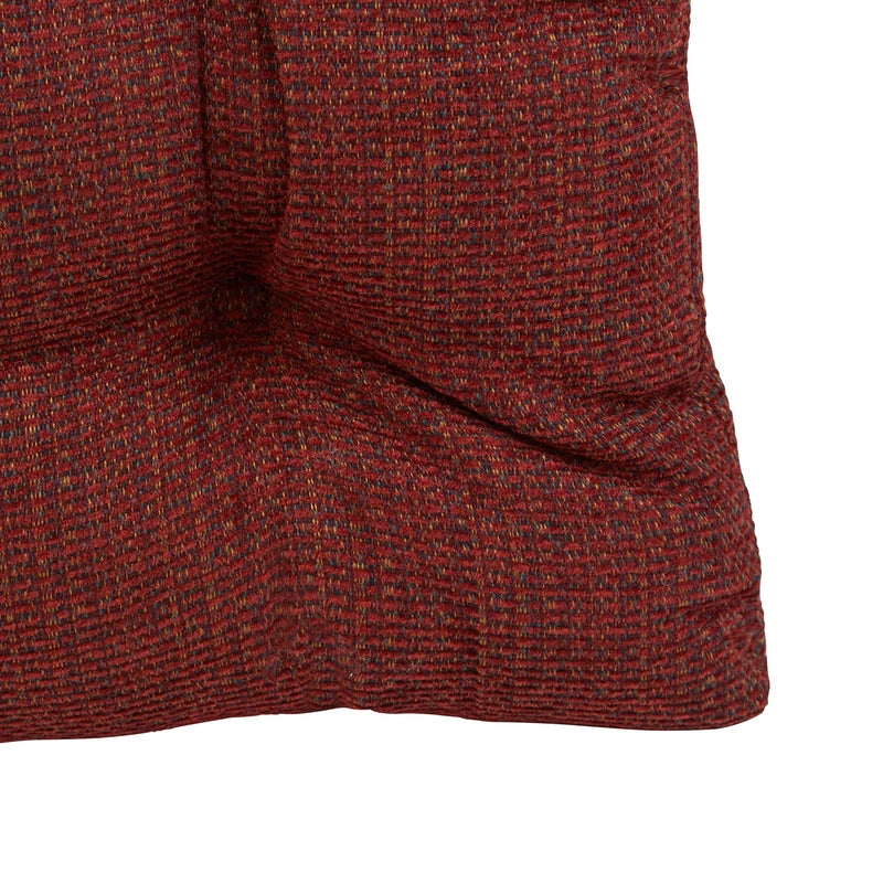 Klear Vu Gripper Overstuffed Universal Non-Slip Dining Chair Cushions for Kitchen Decor or Office Use, U-Shaped Skid-Proof Seat Pad, 15x15 Inches, 2 Count (Pack of 1), Waffle Deep Red - Image 5